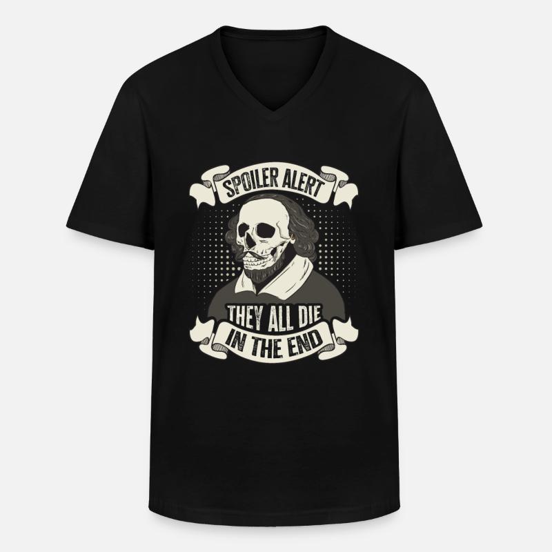 William Shakespeare - Männer-T-Shirt mit V-Ausschnitt - Schwarz