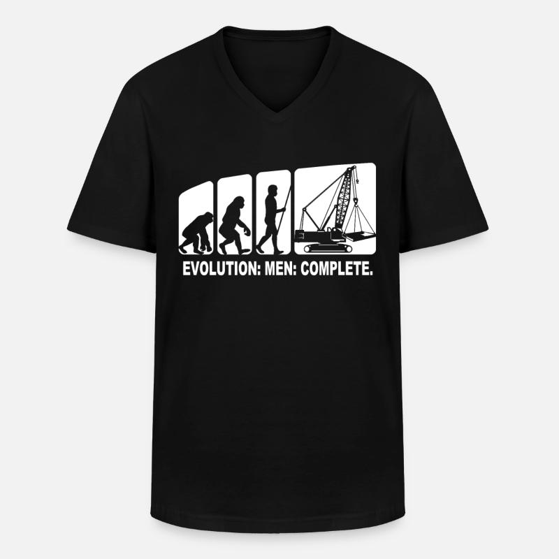 Grutier Evolution Grutier - T-shirt col V Homme - noir