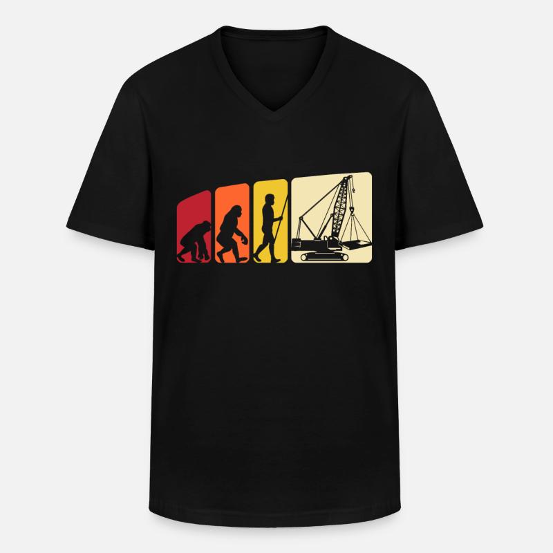 Grutier Evolution Grutier - T-shirt col V Homme - noir