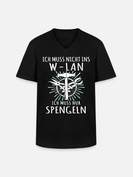Spengler Beruf Bauspengler - Männer-T-Shirt mit V-Ausschnitt - Schwarz