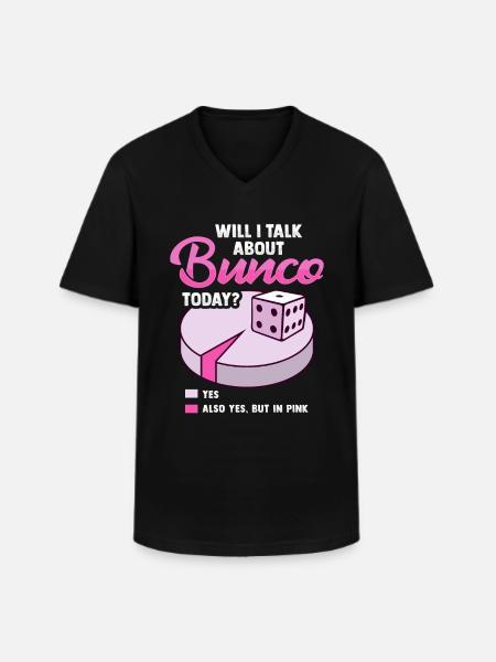 Bunco - Männer-T-Shirt mit V-Ausschnitt - Schwarz