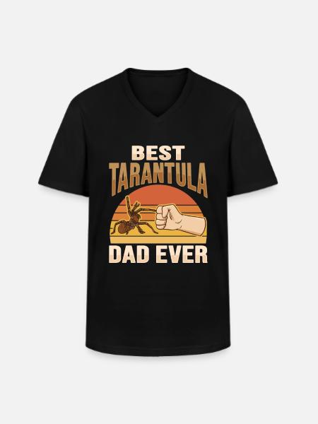 Tarantulas Terrarium Tarantula Papa - Men's V-Neck T-Shirt - black