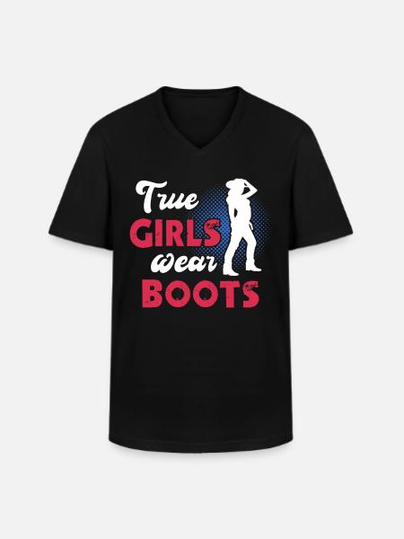 Line Dance Women Line Dancing - Men's V-Neck T-Shirt - black