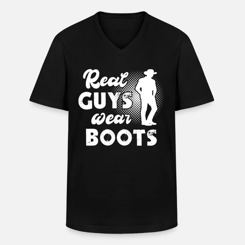 Line Dancing Line Dancer - Men's V-Neck T-Shirt - black