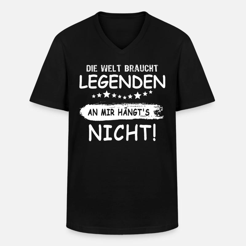 Legenden Geschenk Legende - Männer-T-Shirt mit V-Ausschnitt - Schwarz