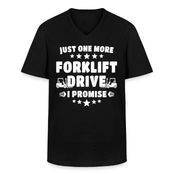 Stapler Staplerfahrer - Männer-T-Shirt mit V-Ausschnitt - Schwarz - Vorne - AI Model Male 178 dark (178cm)