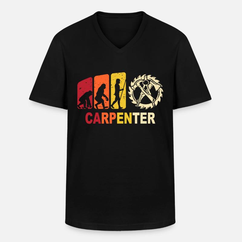 Charpentier Zimmermann Evolution - T-shirt col V Homme - noir