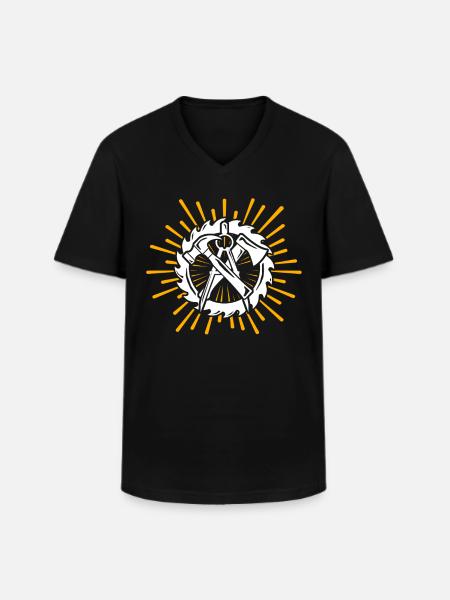 Charpentier charpentier - T-shirt col V Homme - noir