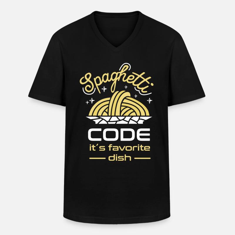 Computer programming - Men's V-Neck T-Shirt - black