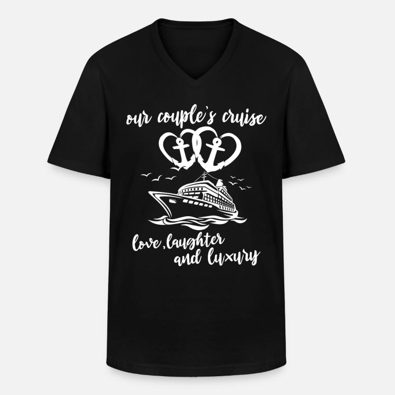 Kreuzfahrt Ehepaar - Männer-T-Shirt mit V-Ausschnitt - Schwarz