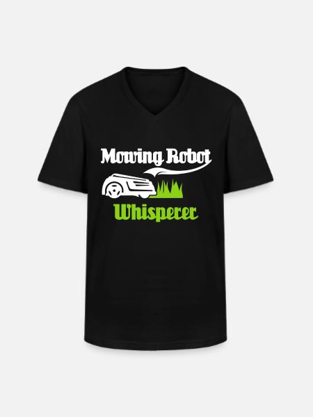 Robotic lawn mower - Men's V-Neck T-Shirt - black