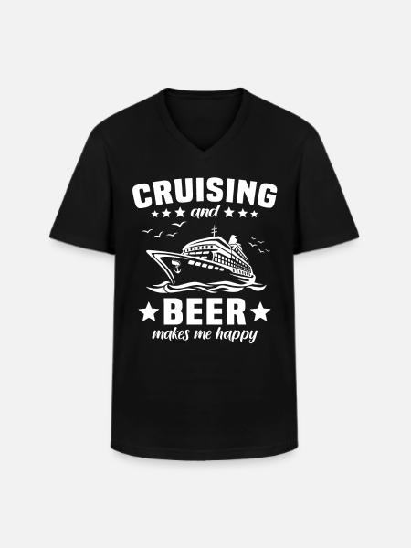 Cruise Beer - Men's V-Neck T-Shirt - black
