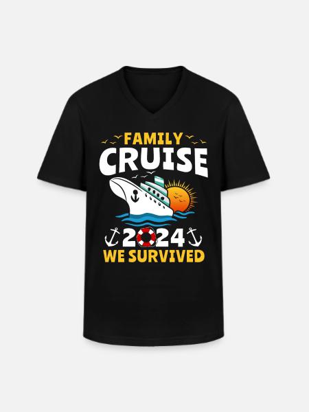 Croisière 2024 Cruisers - T-shirt col V Homme - noir