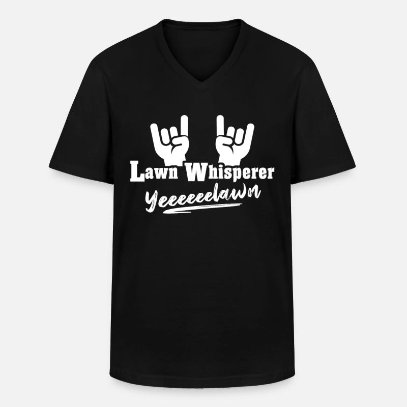 Lawnmower - Men's V-Neck T-Shirt - black