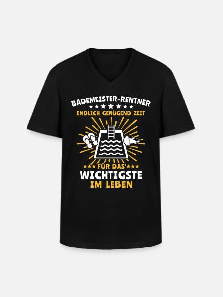 Schwimmmeister - Männer-T-Shirt mit V-Ausschnitt - Schwarz