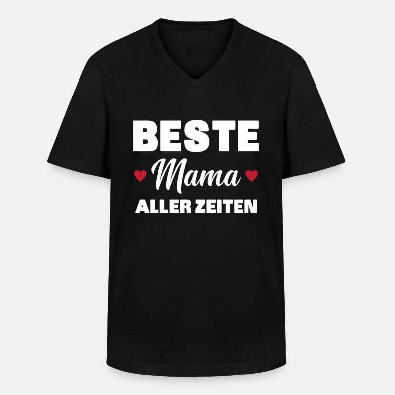 Beste Mutter aller Zeiten - Männer-T-Shirt mit V-Ausschnitt - Schwarz
