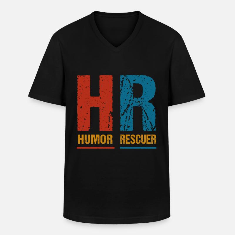 Beruf: Hr-manager Im Personalwesen - Männer-T-Shirt mit V-Ausschnitt - Schwarz