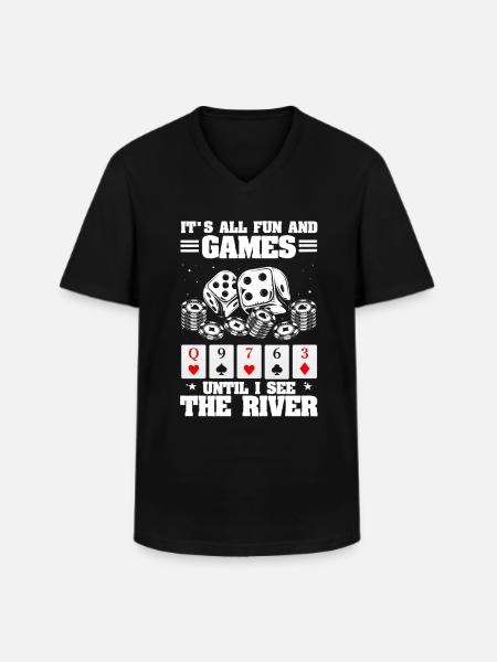 Poker Poker Players Poker - Men's V-Neck T-Shirt - black