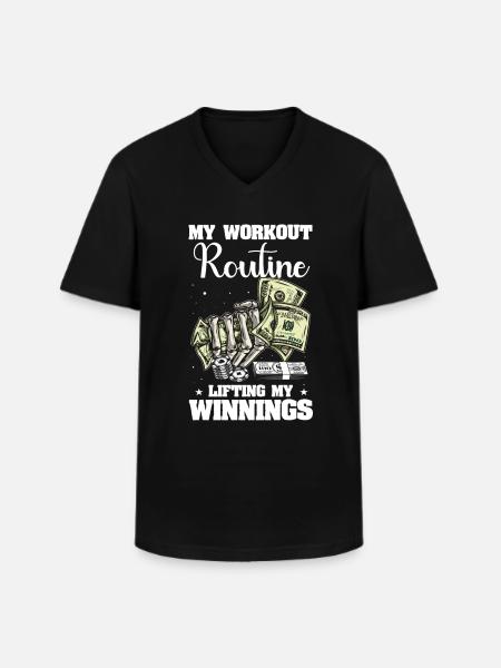Jeux de casino - T-shirt col V Homme - noir