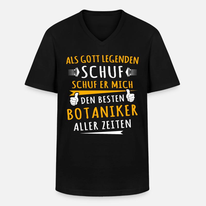 Botaniker - Männer-T-Shirt mit V-Ausschnitt - Schwarz