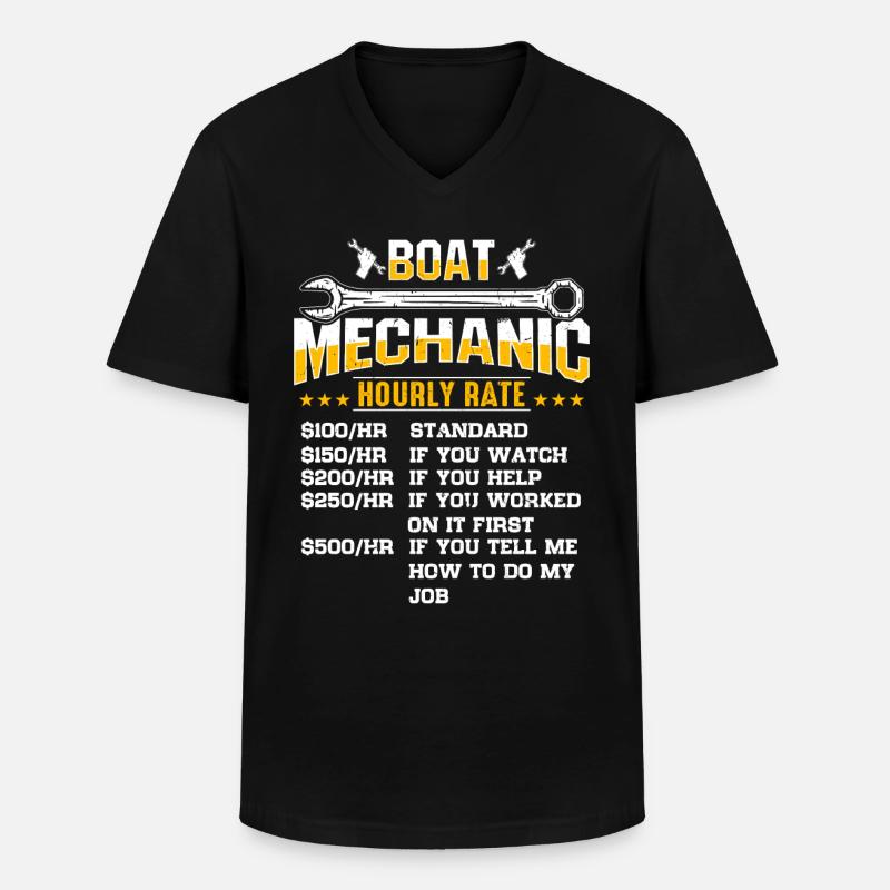 Mechanical Engineer Engineer Profession - Men's V-Neck T-Shirt - black