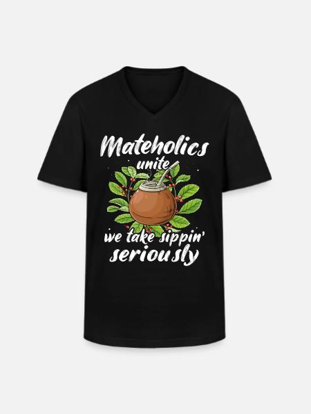 Yerba mate tea - Men's V-Neck T-Shirt - black