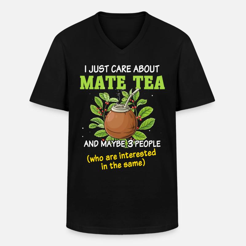 Mate Tee - Männer-T-Shirt mit V-Ausschnitt - Schwarz