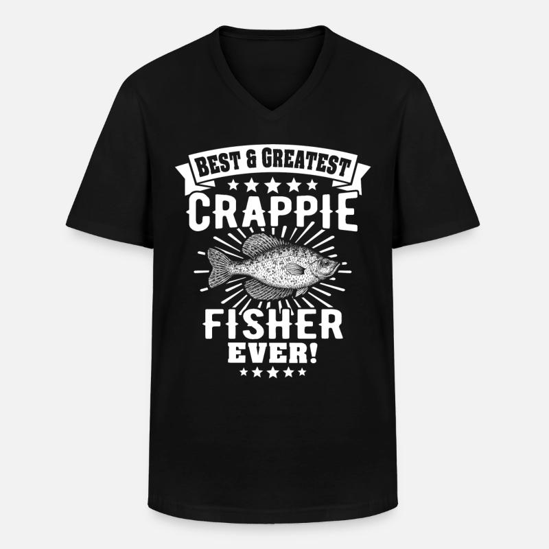 Sonnenbarsch Crappie Fish - Männer-T-Shirt mit V-Ausschnitt - Schwarz