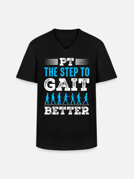 PT Physiotherapy Physiotherapist Job - Men's V-Neck T-Shirt - black