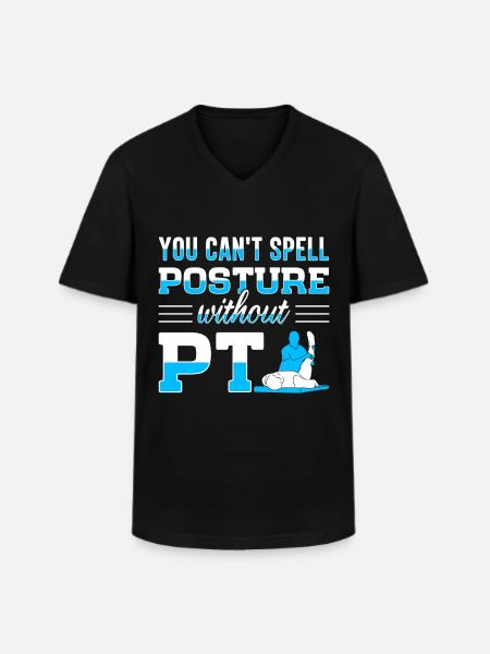 PT Physiotherapy Physiotherapist Job - Men's V-Neck T-Shirt - black