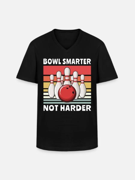 Bowler Bowling - Men's V-Neck T-Shirt - black