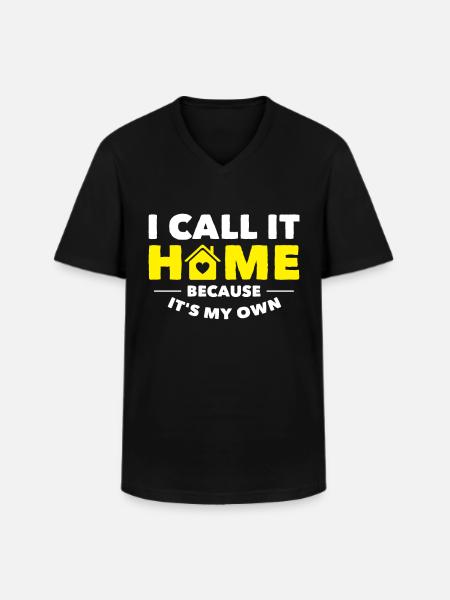 Home Owners Home Purchase - Men's V-Neck T-Shirt - black