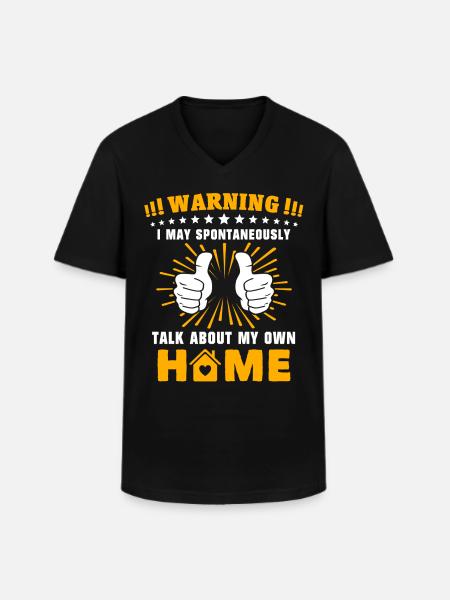 Homeowner New Home - Men's V-Neck T-Shirt - black