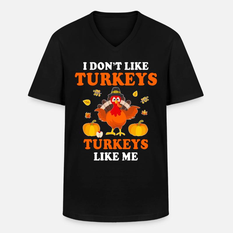 Turkey - Men's V-Neck T-Shirt - black