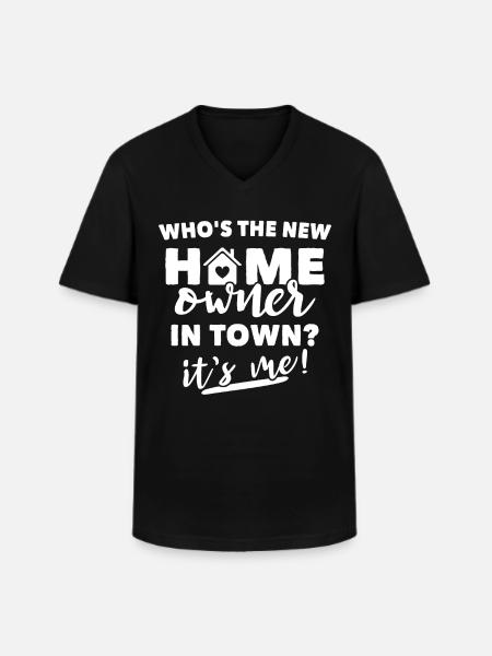 Propriétaire - T-shirt col V Homme - noir