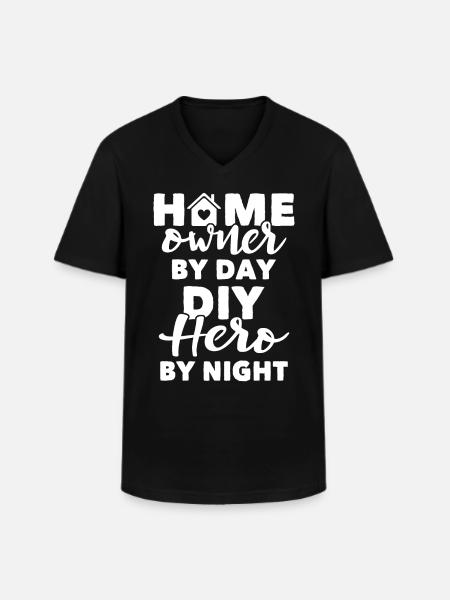 Homeowner - Männer-T-Shirt mit V-Ausschnitt - Schwarz