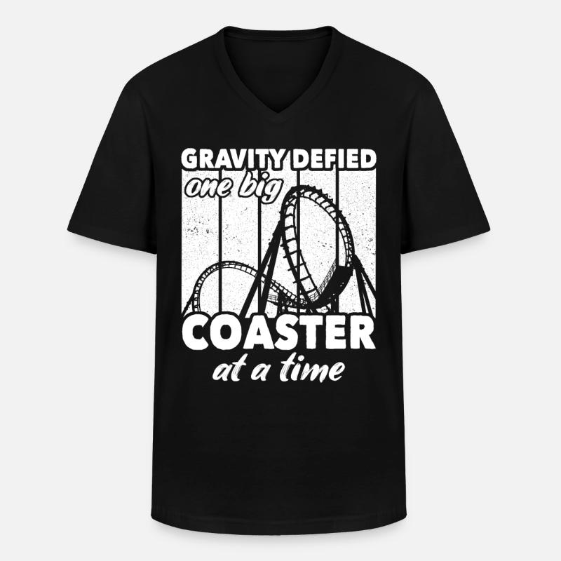 Roller Coaster Roller Coaster Riders - Men's V-Neck T-Shirt - black