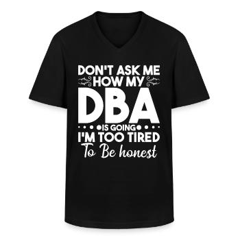 Directeur de la profession d’administrateur des affaires - T-shirt col V Homme - noir - Devant - AI Model Male 178 dark (178cm)