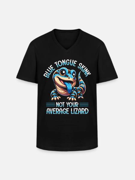 Eidechsensammler Reptilienliebhaber - Männer-T-Shirt mit V-Ausschnitt - Schwarz