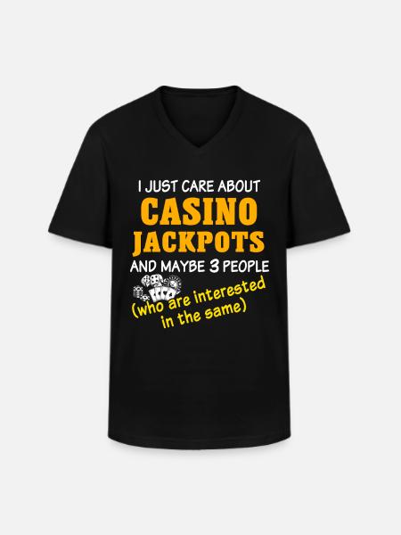 Casino - Men's V-Neck T-Shirt - black