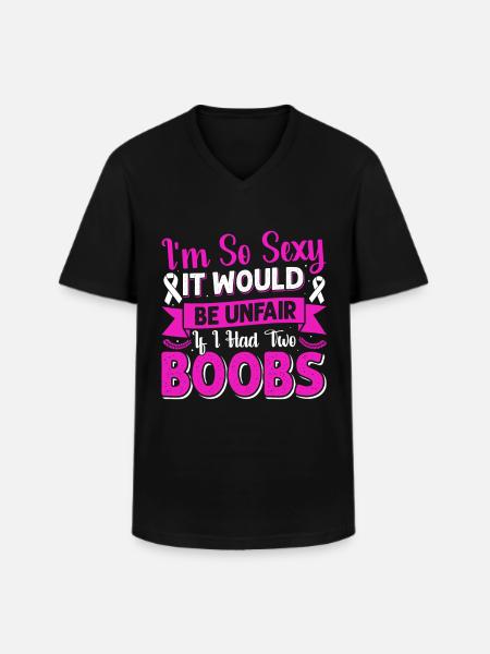 Pride Mastectomie Survivante du cancer Cancer du sein - T-shirt col V Homme - noir