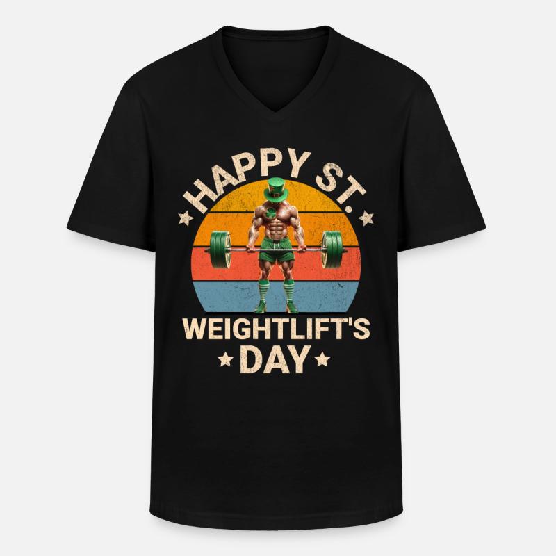 St. Patricks Day Pumpen - Männer-T-Shirt mit V-Ausschnitt - Schwarz