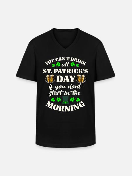 St. Patrick's Day Beer - Men's V-Neck T-Shirt - black