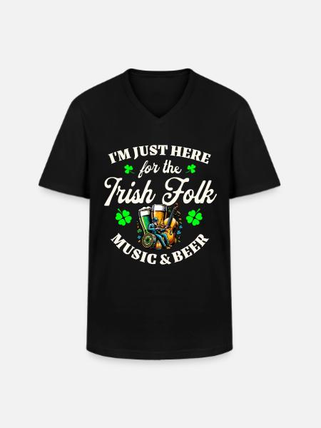 Irish Ireland St. Patrick's Day - Men's V-Neck T-Shirt - black