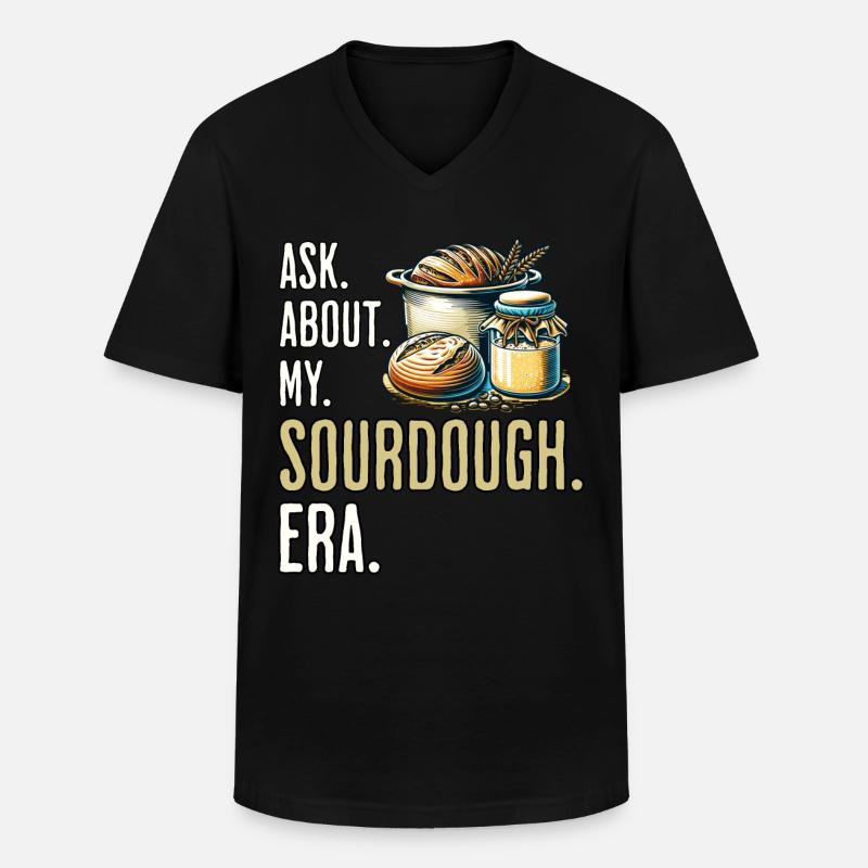 Sauerteig - Männer-T-Shirt mit V-Ausschnitt - Schwarz