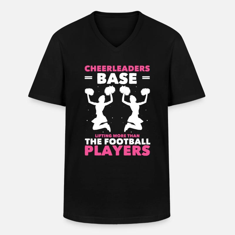Cheerleader - Männer-T-Shirt mit V-Ausschnitt - Schwarz