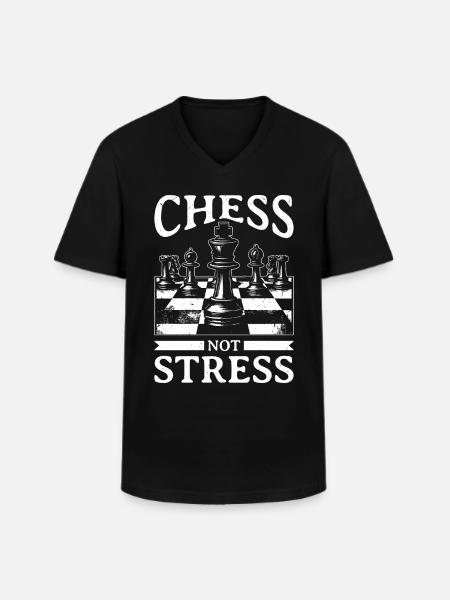 Chess - Men's V-Neck T-Shirt - black