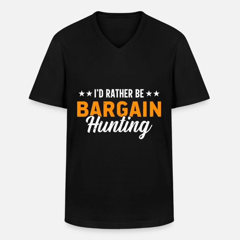 Vente de garage - T-shirt col V Homme - noir