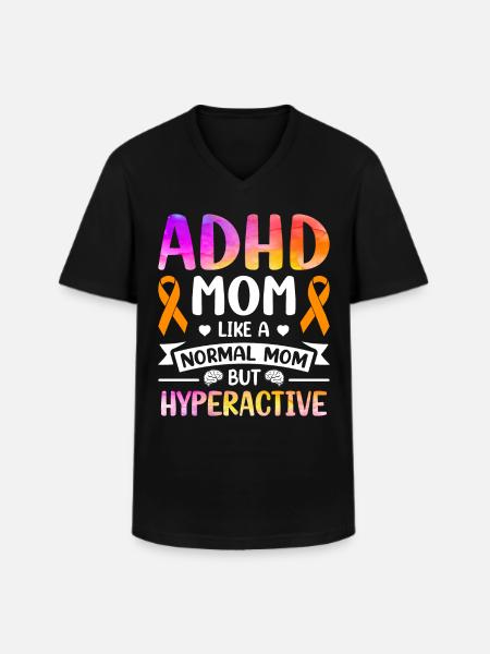 Funny ADHD saying - Men's V-Neck T-Shirt - black