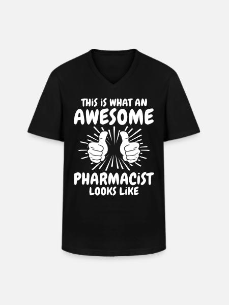 Pharmacist - Men's V-Neck T-Shirt - black